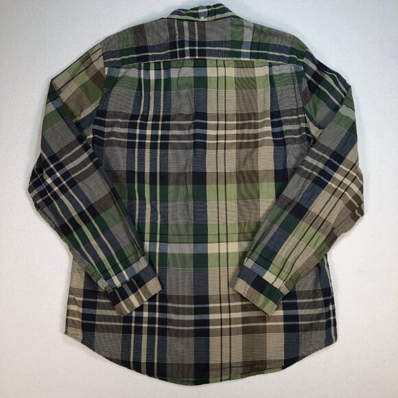 Steven Alan Shirt Men's M Multicolor Plaid Cotton Pocket Button Down Made in USA - Picture 2 of 15